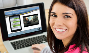 texting and driving online drivers ed simulation