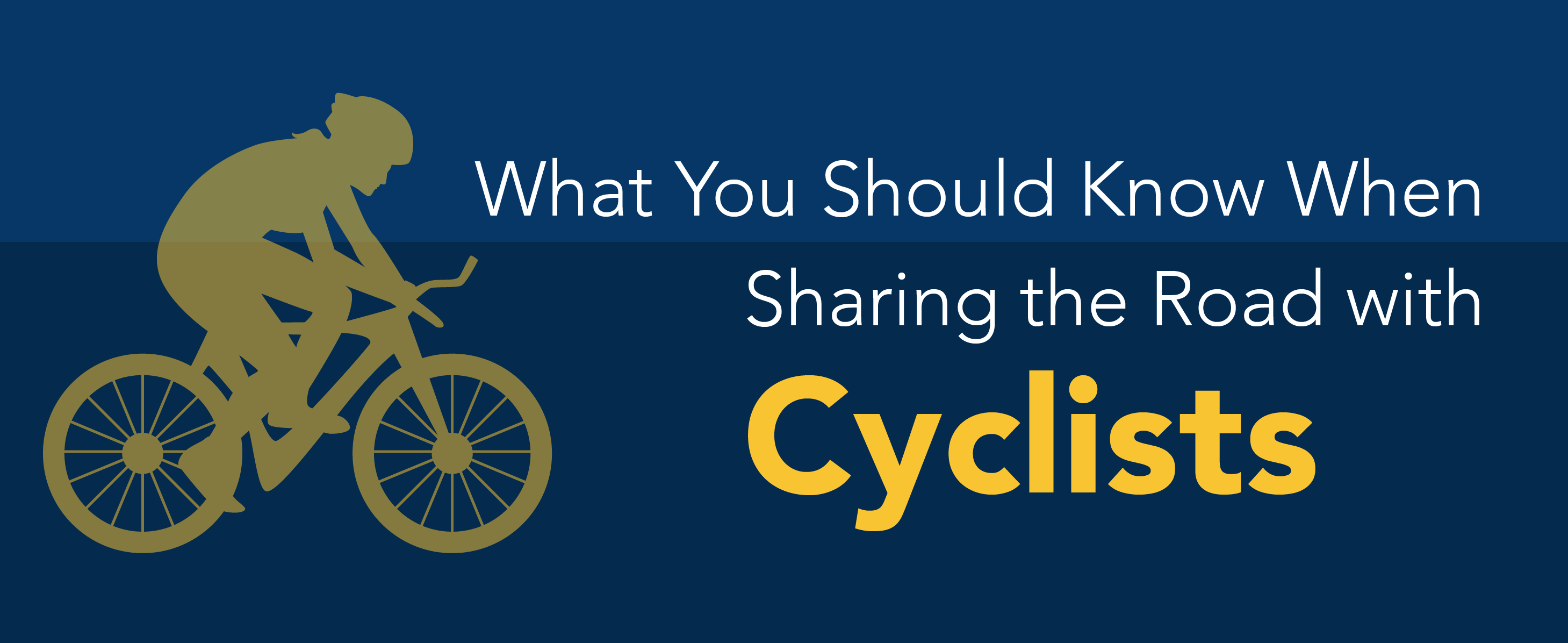 What you should know when sharing the road with cyclists