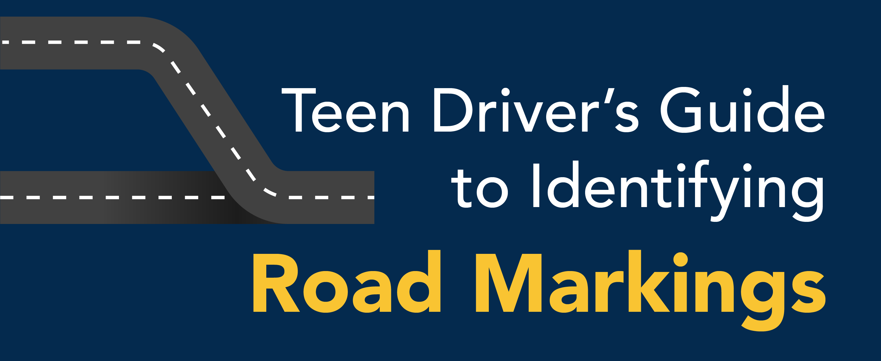 Teen driver's guide to identifying road markings