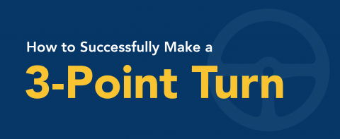 How to successfully male a 3-point turn.