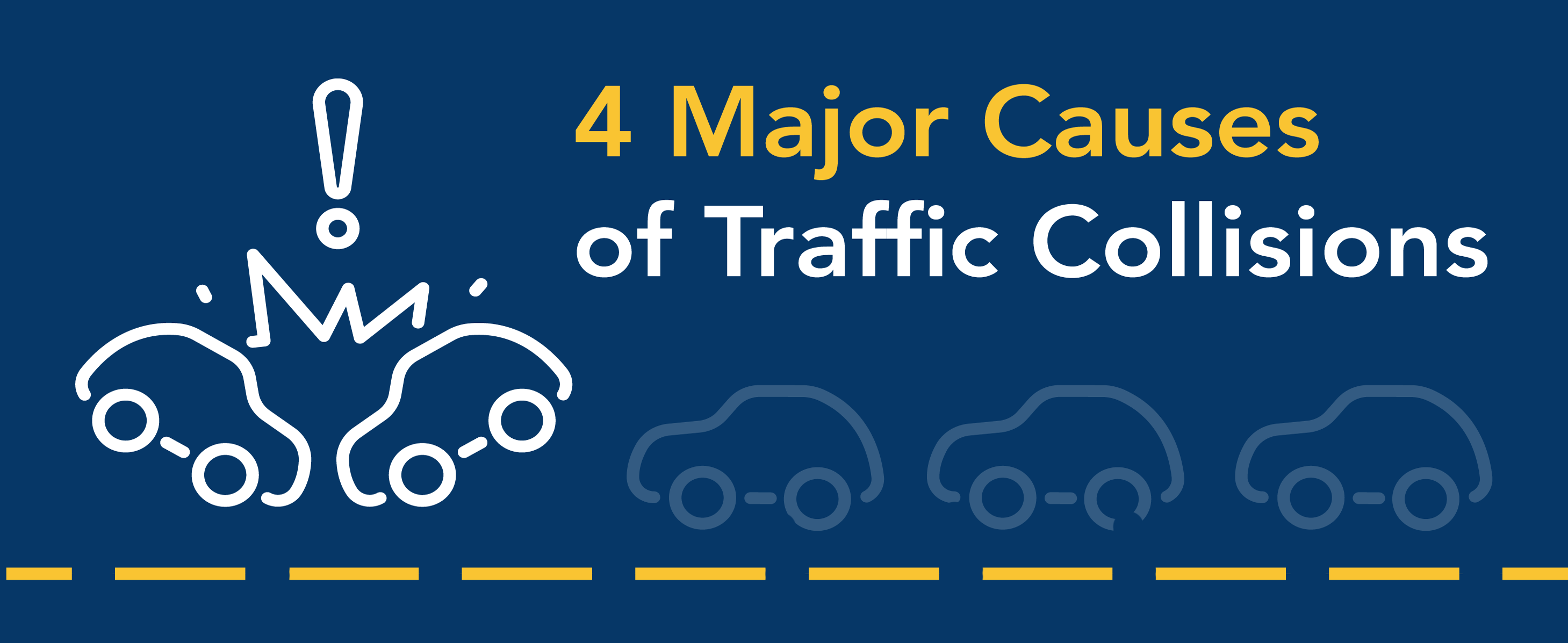 4 major causes of traffic collisions.