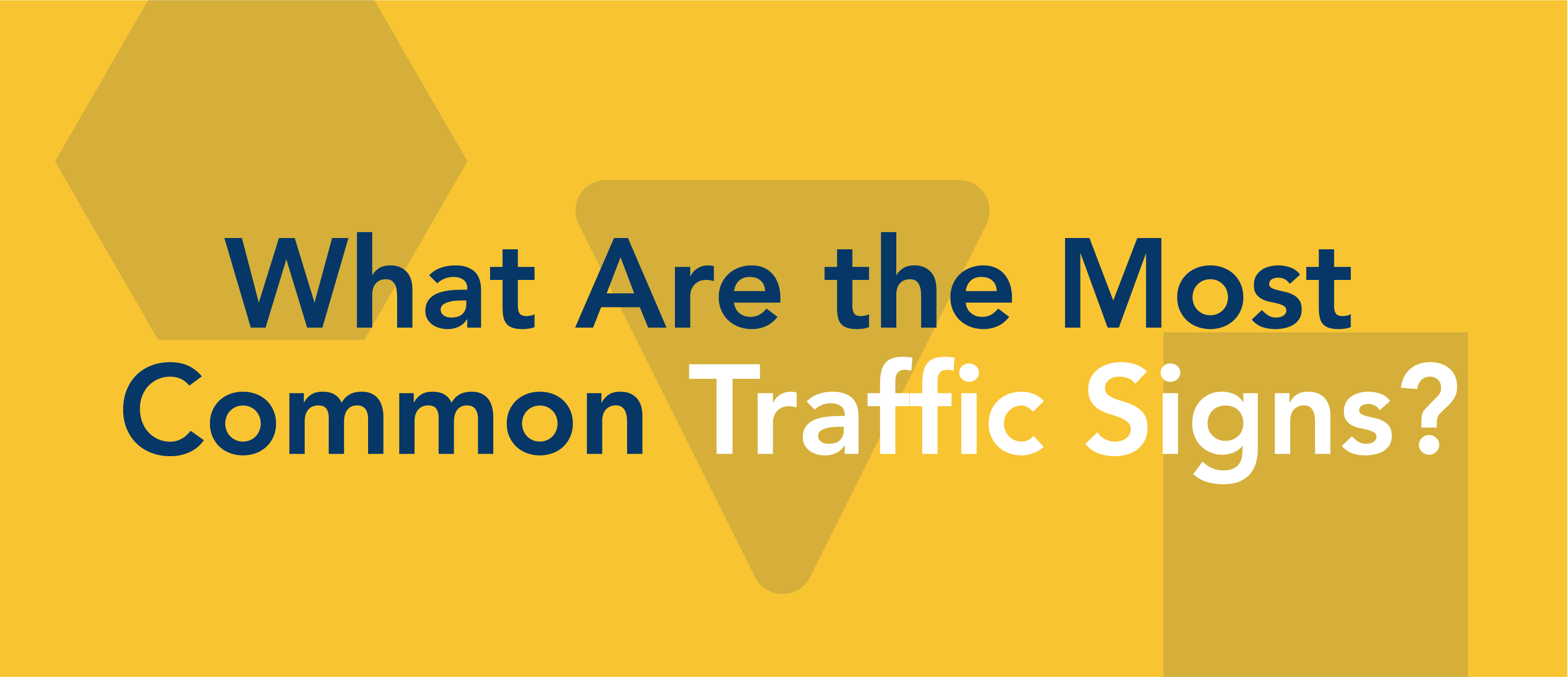 most common traffic signs